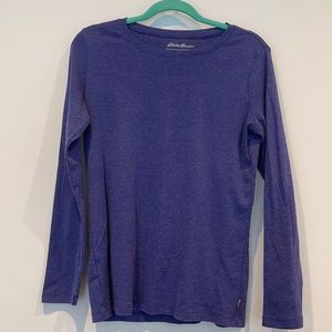 Eddie Bauer long sleeve blue shirt
